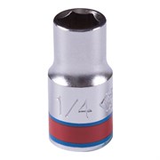 Головка торцевая стандартная шестигранная 1/4", 1/4", дюймовая KING TONY 233508S TONY