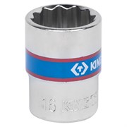 Головка торцевая стандартная двенадцатигранная 3/8", 16 мм KING TONY 333016M TONY