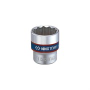 Головка торцевая стандартная двенадцатигранная 3/8", 17 мм KING TONY 333017M TONY