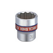 Головка торцевая стандартная двенадцатигранная 3/8", 19/32", дюймовая KING TONY 333019S TONY