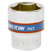 Головка торцевая стандартная шестигранная 3/8", 19 мм KING TONY 333519M TONY