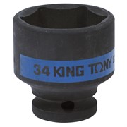 Головка торцевая ударная шестигранная 1/2", 34 мм KING TONY 453534M TONY
