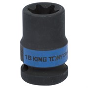 Головка торцевая ударная TORX Е-стандарт 1/2", E18, L = 38 мм KING TONY 457518M TONY