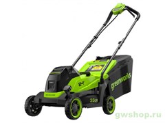 Газонокосилка аккумуляторная GREENWORKS 24V GD24LM331 без АКБ и ЗУ Greenworks 2520607 Газонокосилка аккумуляторная GREENWORKS 24V GD24LM331 без АКБ и ЗУ Greenworks 2520607