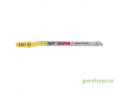 Полотно для фигурной резки  JigBl Curve 75 мм/ шаг зуба 2.5 мм (5шт) Greenworks 4932430143
