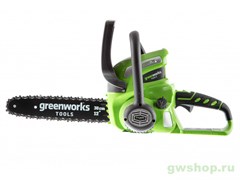Пила цепная аккумуляторная G-MAX 40V GREENWORKS G40CS30K2 c АКБ 2АЧ и ЗУ Greenworks 20117UA Пила цепная аккумуляторная G-MAX 40V GREENWORKS G40CS30K2 c АКБ 2АЧ и ЗУ Greenworks 20117UA