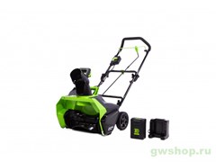 Снегоуборщик GREENWORKS GD60ST 60V (51 см) бесщёточный аккумуляторный с АКБ 6 А/ч и ЗУ Greenworks 2602407UF