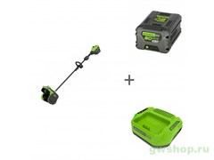 Аккумуляторная снегоуборочная лопата Greenworks GD60SS2 + Аккумулятор G60B8 60V + Зарядное устройство G60C Greenworks 2603207UR