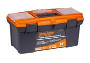 Ящик для инструмента пластиковый Amigo 16" (41х22х19,5 см) 74790