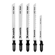 Набор полотен для электролобзика по дереву, 5 шт Matrix Professional 78250