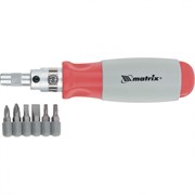 Отвертка с насадками Matrix ударные 6 шт 11549