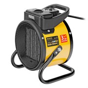 Тепловая пушка, керамический нагреватель (тепловентилятор) DHC 2-100, 230 В, 0.025/1/2 кВт Denzel 96429