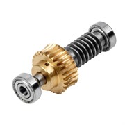 Вал червячный с шестерней и 2-мя подшипниками в сборе Сварка