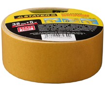Двусторонняя лента Stayer Profi на тканевой основе, 38мм, 5м 1217-38-05