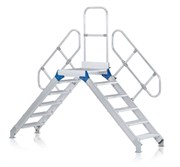 Алюминиевый переход с платформой Zarges Z600 600мм 6 ступеней 60° 40359905