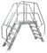 Алюминиевый переход с платформой Krause 800мм 10 ступеней 60° 827098 - фото 11551