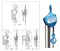 Ручная шестеренная стационарная таль Euro-Lift ТВ 1т, 12м - фото 271068