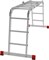 Алюминиевая лестница трансформер Vira 4х3 с площадкой - фото 273917 Алюминиевая лестница трансформер Vira 4х3 с площадкой - фото 273917
