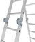Алюминиевая лестница трансформер Vira 4х3 с площадкой - фото 273922 Алюминиевая лестница трансформер Vira 4х3 с площадкой - фото 273922