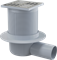 Сливной трап AlcaPlast APV31 105x105/50, выпуск боковой, комбинированный гидрозатвор - фото 337717