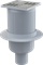 Сливной трап AlcaPlast APV32 105x105 мм, вертикальный выпуск 50 мм, нержавеющая сталь - фото 337741