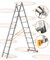 Двухсекционная лестница Эйфель Гранит 2х9 Двухсекционная лестница Эйфель Гранит 2х9