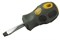 Шлицевая отвертка Stayer Professional-Max Grip короткая, SL6.5 38мм 2580-38-6.0 G - фото 82184